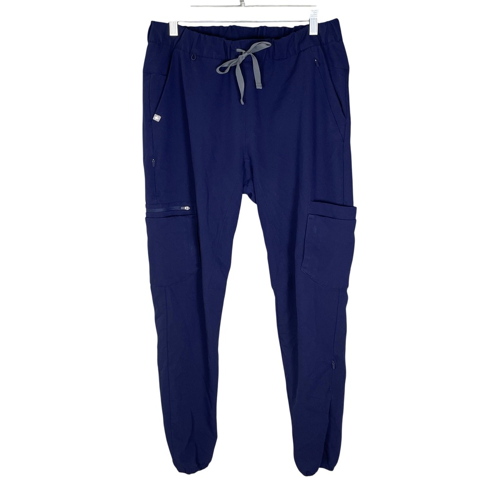 FIGS Technical Scrub Pants Womens M Navy Blue Excellent Jogger Cargo W20SW2044